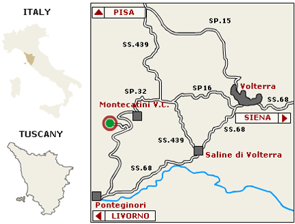 How to Reach Relais Poggio del Melograno, Volterra, Tuscany
